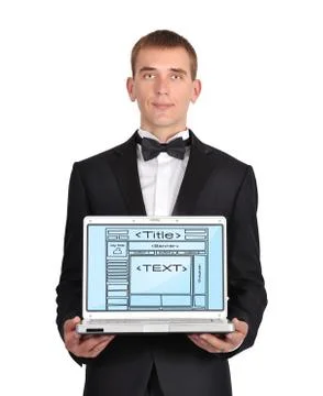 Template web page Stock Photos