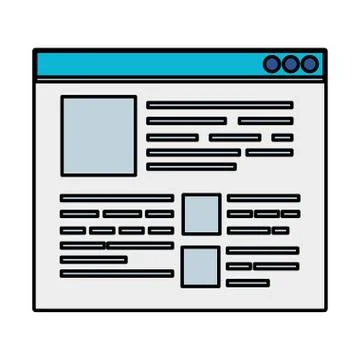 Template webpage browser icon vector illustration 스톡 일러스트