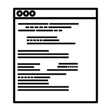 Template webpage isolated icon Stock Illustration
