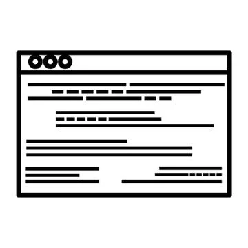 Template webpage isolated icon Stock Illustration