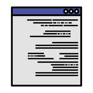 Template webpage isolated icon Stock Illustration