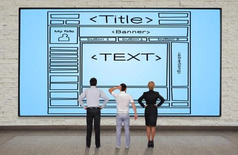 Template webpage Stock Photos