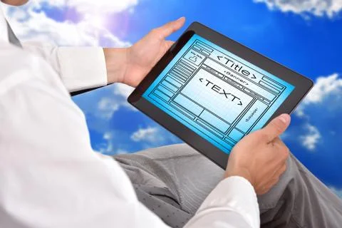 Template webpage Stock Photos