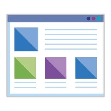 Template webpage with security setup 스톡 일러스트