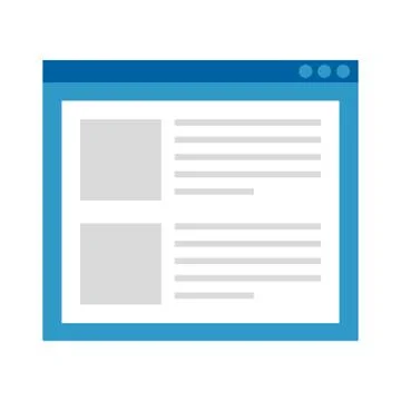 Template webpage with security setup 스톡 일러스트