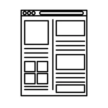 Template webpage with security setup 스톡 일러스트