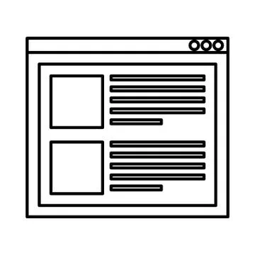 Template webpage with security setup 스톡 일러스트