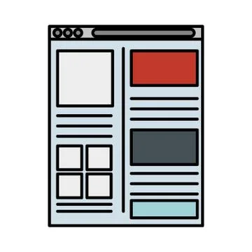 Template webpage with security setup 스톡 일러스트