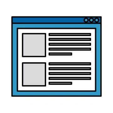 Template webpage with security setup 스톡 일러스트