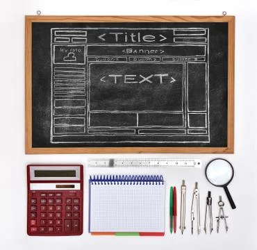 Template website Foto stock