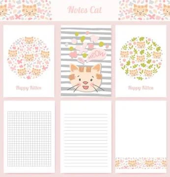 Template wrapping, notebooks vector Stock Illustration