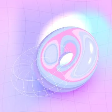 Template with y2k aesthetics elements. Minimalist blurred abstract background 스톡 일러스트