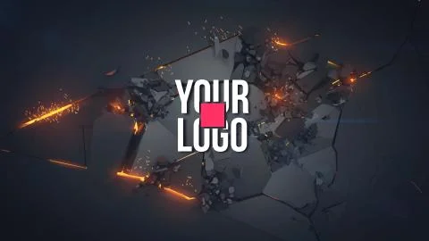 Template for your logo or text. You can easily replace the text with your logo. Stock Illustration