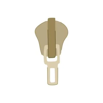 Template zipper puller cartoon vector illustration 스톡 일러스트