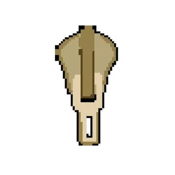 Template zipper puller pixel art vector illustration 스톡 일러스트
