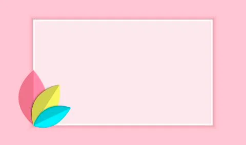 Template,background Vector pastel leaves Stockillustratie