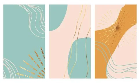 Templates in boho style Stock Illustration