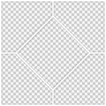 Templates collage 5 frames photos parts Illustrazione stock