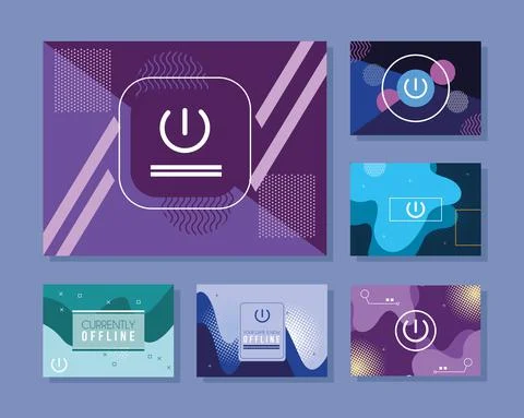 Templates currently offline Stock Illustration
