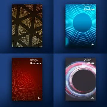 Templates. Design Set of Web, Mail, Brochures. Mobile, Technology, and Stock Illustration
