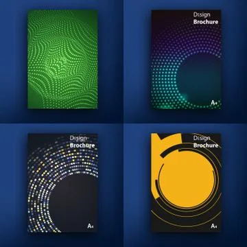 Templates. Design Set of Web, Mail, Brochures. Mobile, Technology, and Stock Illustration