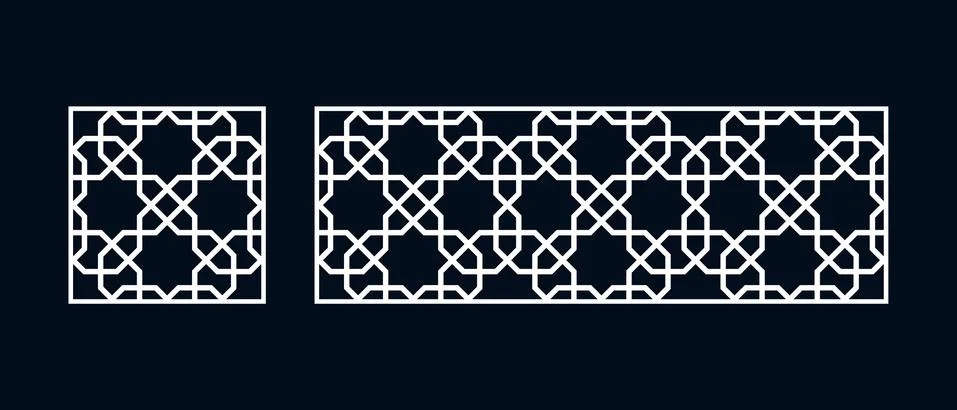 Templates of Islamic pattern 스톡 일러스트