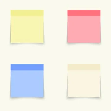 Templates for notes Stock Illustration