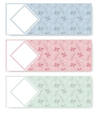 Templates for posts, invitations, covers. Stock Illustration