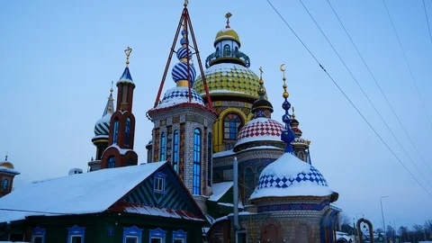 Temple of all religions Stock Footage 105112561