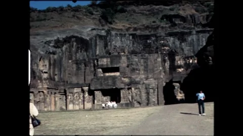 Temple and Cliffside Video stock 277976376