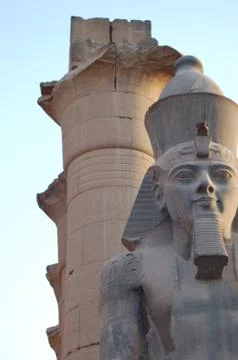 Temple and columns in Egypt Stock Photos