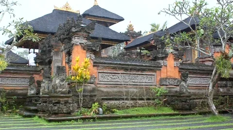 Temple and rain Stock Footage 782000