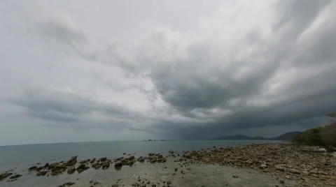 Temple and storm Vídeo Stock 62796658