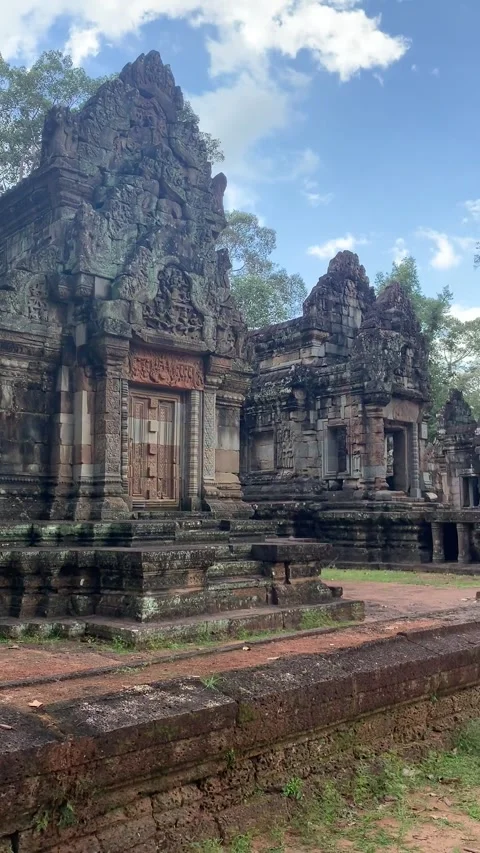 Temple in Angkor Stock Footage 340665340