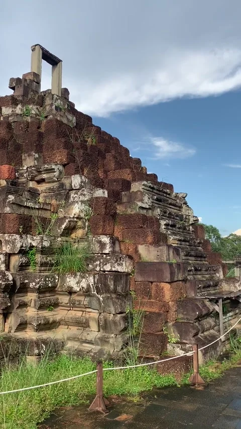 Temple in Angkor Stock Footage 340885743