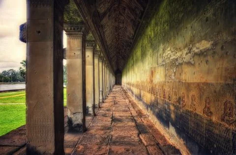 Temple in Ankor Wat Stock Photos