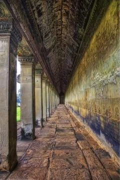 Temple in Ankor Wat Stock Photos