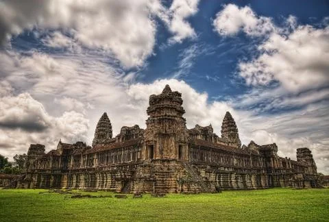 Temple in Ankor Wat Stock Photos