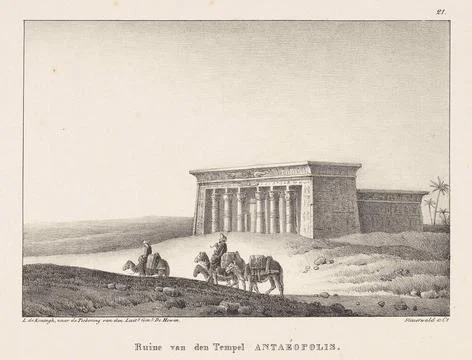 Temple of Antaepolis in Egypt; Ruin Va NTen Temple AntaÃ opolis; Egyptian .. Stock Photos