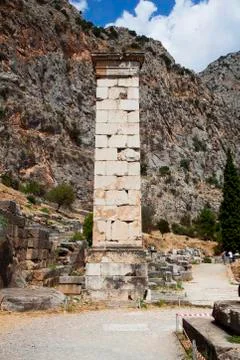 The temple of Apollo, delphi, greece Foto stock