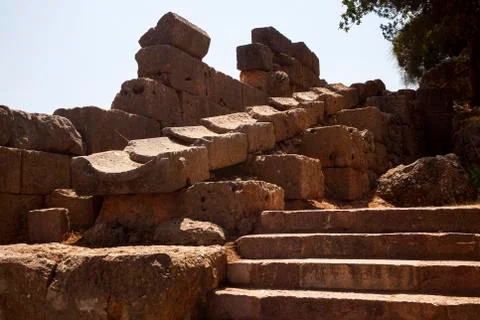 The temple of Apollo, delphi, greece 写真素材