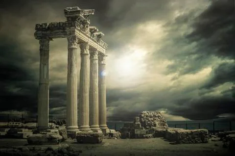 Temple of apollo Stock Photos