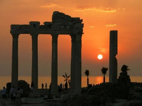 Temple of Apollo, Side, Turkey Stock Photos