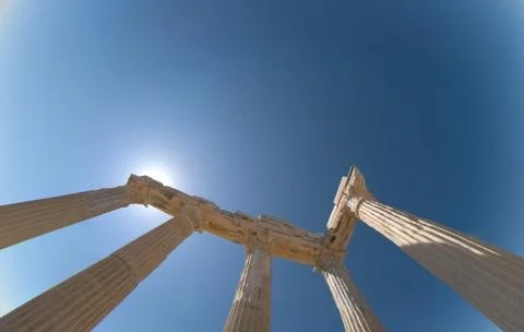 Temple of Apollo at side (Turkey) Stock Photos