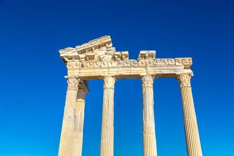 Temple of Apollo in Side, Turkey Stock-Fotos