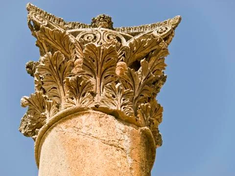 Temple of Artemis, Jerash Foto stock
