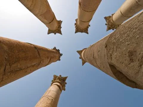 Temple of Artemis, Jerash Stock Photos
