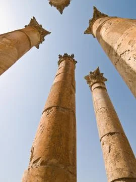 Temple of Artemis, Jerash Stock Photos