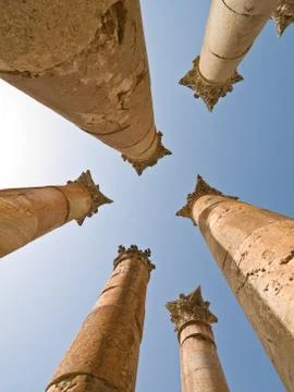 Temple of Artemis, Jerash Stock Photos
