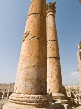 Temple of Artemis, Jerash Stock Photos